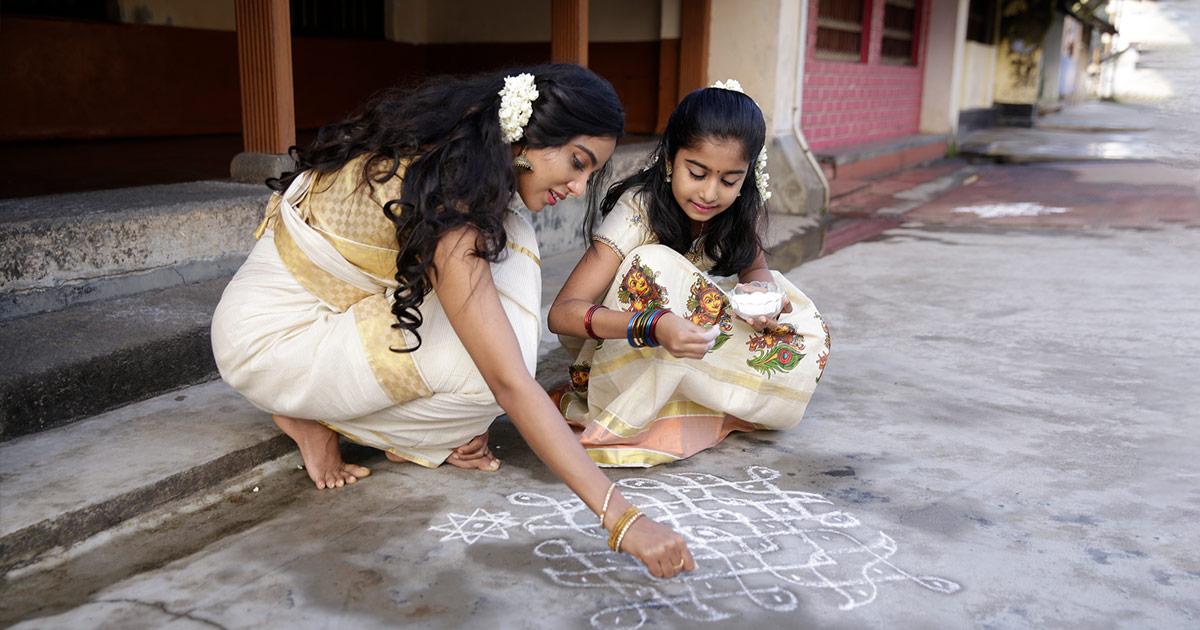 Morning temple visit
